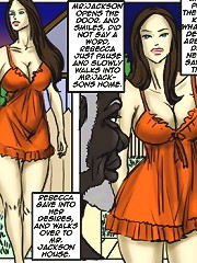 Interracial cartoons. My pussy is aching for his big black cock, I finger myself thinking about it