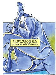 Oh, my cunt cannot take the cock of this size! Filthy xxx cartoon sex in bathroom