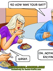 What was all that noise on cuckold comics last night mom? Probably just the TV dear