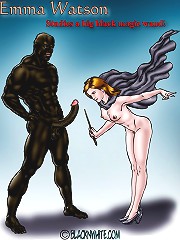 Cuckold comic. Emma Watson research a huge african american miracles wand. She wants it