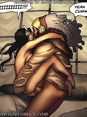 This pussy is swallowing this black cock on interracial xxx toons! Yeah, you cuming!