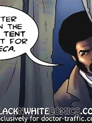 I better hide in the cheifs tent and wait for Seneca at ebony cartoon porn