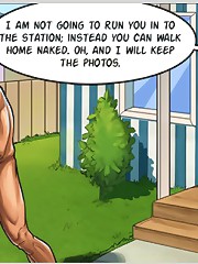 Amazing comics porno with hot bitch totally controlling naked dude