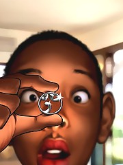 He should have banged her ass so hard at this interracial comic sex, he pressed the woman's breasts down into the grass