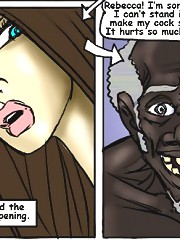 Interracial comic. You make my cock so hard it hurts. It hurts so much! I need your help, please!