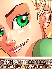 Slide that baseball bat right here on interracial cartoon porn! Quit teasing my and stick it in already!