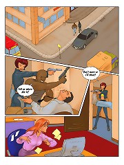 Interracial criminal couple shooting and fucking on that xxx toons