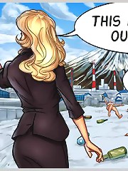 Horny toon sex games drive hot businessman hard and wild