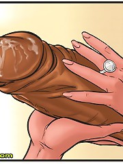 Interracial sex comic are exhibits us all the 13 dark colored inches of white kitty pleaser