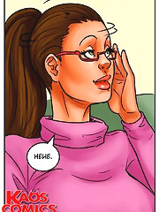 Hot sexy cartoons with lusty sluts teased and seduced with big black cock